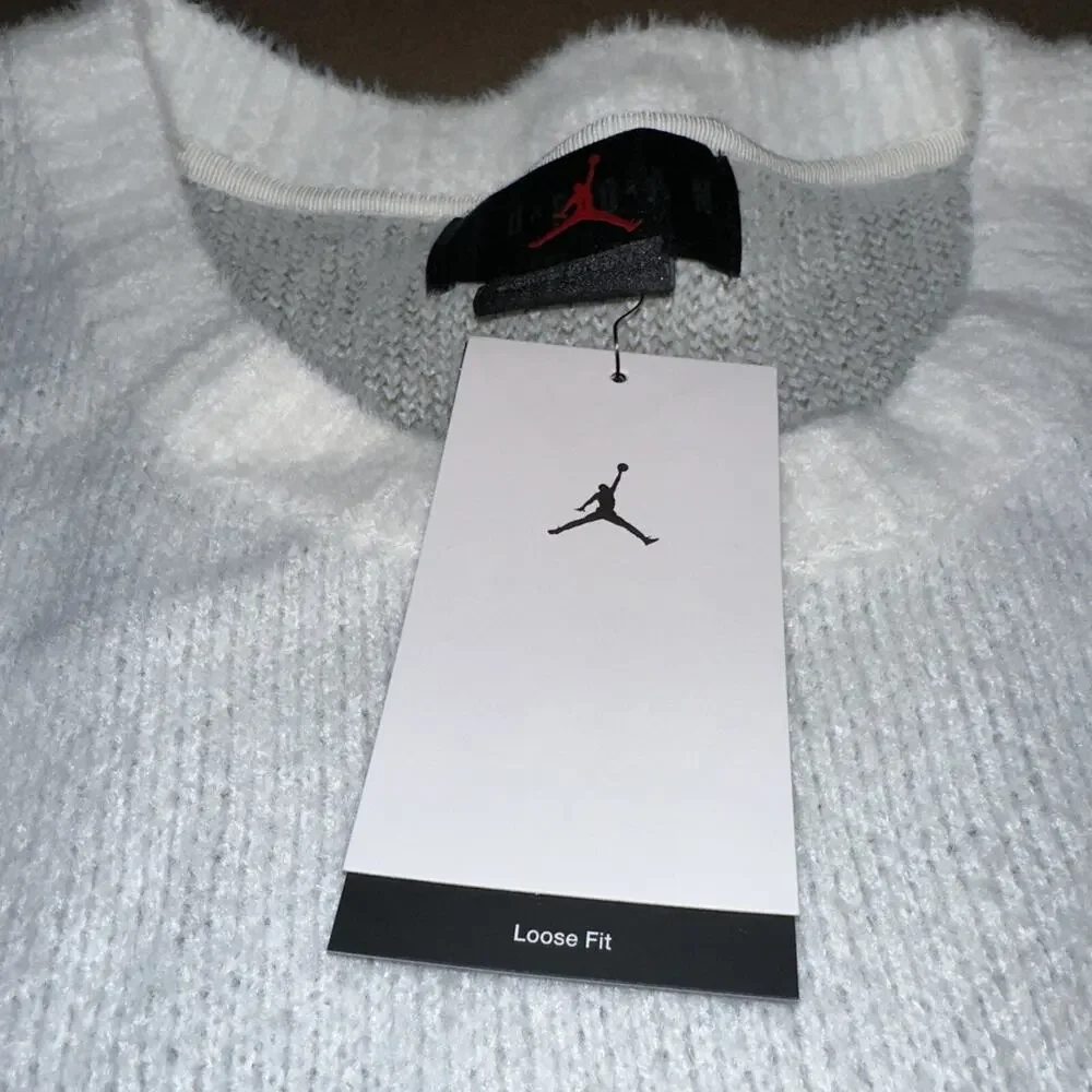 Jordan Flight Men’s XXL Heritage Crop White Jumper Sweater Mens